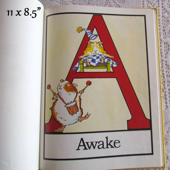 THE GUINEA PIG ABC BOOK by KATE DUKE, HC HB KIDS' BIG LEARNING & SILLY FUN, EUC - Picture 3 of 9